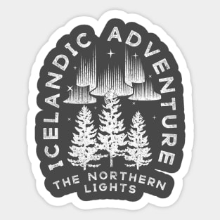 Icelandic Adventure Northern Lights Sticker